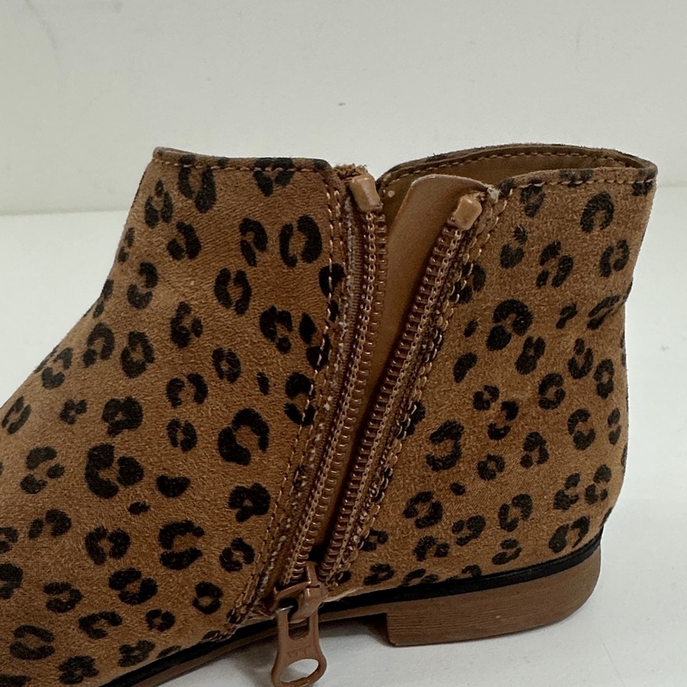 Leopard Print Children’s Ankle Boots - Tan Size 13 casual dressy cute animal - Picture 11 of 15